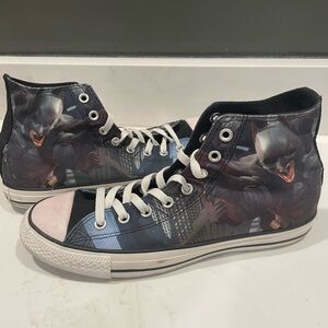 Converse Black and White High-Top Sneakers with Classic Design